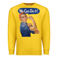 Lemon rosie the riveter shirt we can do it feminist retro t shirt Premium Sweatshirt - linhVisuals
