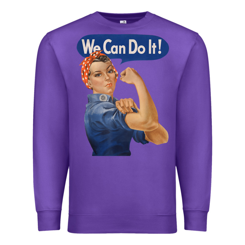 Rosie The Riveter Shirt We Can Do It Feminist Retro T Shirt Premium Sweatshirt by linhVisuals | Teevron