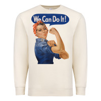 Sandshell rosie the riveter shirt we can do it feminist retro t shirt Premium Sweatshirt - linhVisuals