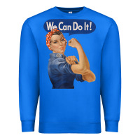 True Royal rosie the riveter shirt we can do it feminist retro t shirt Premium Sweatshirt - linhVisuals