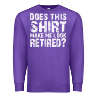 Purple retirement gifts for men funny retirement shirt for party Premium Sweatshirt - linhVisuals