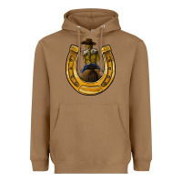 Toasted Coconut horseshoe and cowgirl Heavyweight Hoodie - JahusDesignShop