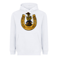 White horseshoe and cowgirl Heavyweight Hoodie - JahusDesignShop
