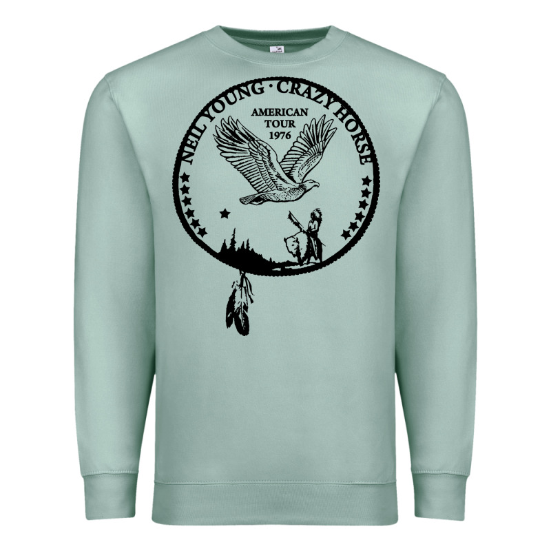 Neil Young Crazy Horse American Tour 1976 [tw] Premium Sweatshirt by linhVisuals | Teevron