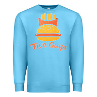 Ocean Blue five guys Premium Sweatshirt - linhVisuals
