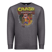 Charcoal Heather crash bandicoot 1966 Premium Sweatshirt - linhVisuals