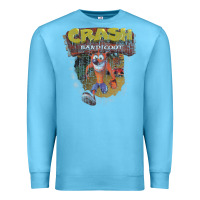 Ocean Blue crash bandicoot 1966 Premium Sweatshirt - linhVisuals