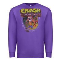 Purple crash bandicoot 1966 Premium Sweatshirt - linhVisuals