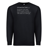 Black musician definition Premium Sweatshirt - linhVisuals