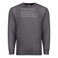Charcoal Heather musician definition Premium Sweatshirt - linhVisuals