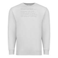 Dove Grey musician definition Premium Sweatshirt - linhVisuals