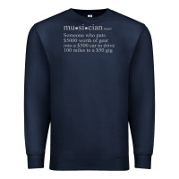Navy musician definition Premium Sweatshirt - linhVisuals