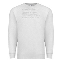 Oatmeal Heather musician definition Premium Sweatshirt - linhVisuals