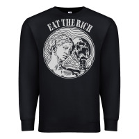 Black eat the rich Premium Sweatshirt - linhVisuals