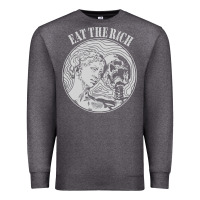 Charcoal Heather eat the rich Premium Sweatshirt - linhVisuals