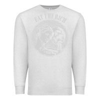 Oatmeal Heather eat the rich Premium Sweatshirt - linhVisuals