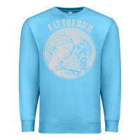 Ocean Blue eat the rich Premium Sweatshirt - linhVisuals