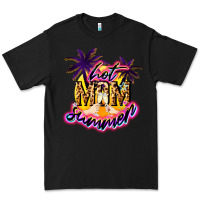 Black Hot mom summer mother' say Premium Tee - HowdyJamesFarm