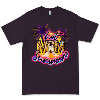 Plum Hot mom summer mother' say Premium Tee - HowdyJamesFarm