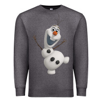 Charcoal Heather olaf frozen 01 Premium Sweatshirt - linhVisuals