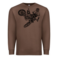Chestnut Eli Tomac Jump Illustration Premium Sweatshirt - linhVisuals