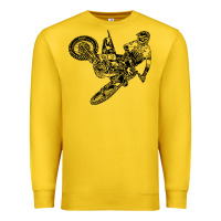 Lemon Eli Tomac Jump Illustration Premium Sweatshirt - linhVisuals
