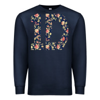 Navy one direction flower [tw] Premium Sweatshirt - linhVisuals