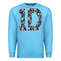 Ocean Blue one direction flower [tw] Premium Sweatshirt - linhVisuals