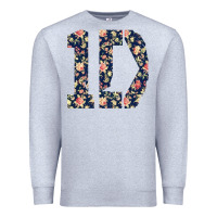 Heather Grey one direction flower [tw] Premium Sweatshirt - linhVisuals