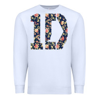 White one direction flower [tw] Premium Sweatshirt - linhVisuals