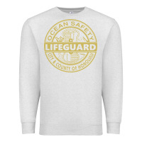 Oatmeal Heather honolulu lifeguard   lifeguard Premium Sweatshirt - linhVisuals