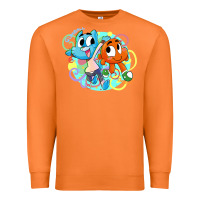 Carrot gumball and darwin Premium Sweatshirt - linhVisuals