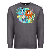 Charcoal Heather gumball and darwin Premium Sweatshirt - linhVisuals
