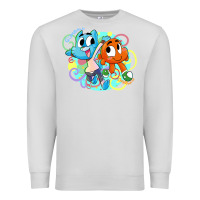 Dove Grey gumball and darwin Premium Sweatshirt - linhVisuals