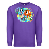 Purple gumball and darwin Premium Sweatshirt - linhVisuals