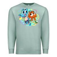 Seafoam gumball and darwin Premium Sweatshirt - linhVisuals