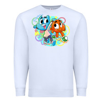 White gumball and darwin Premium Sweatshirt - linhVisuals