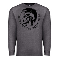 Charcoal Heather diesel only the brave Premium Sweatshirt - linhVisuals