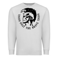 Dove Grey diesel only the brave Premium Sweatshirt - linhVisuals