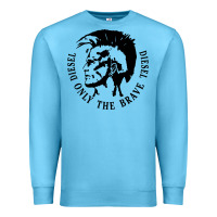 Ocean Blue diesel only the brave Premium Sweatshirt - linhVisuals