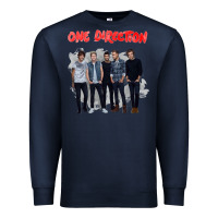 Navy one direction watercolor [tw] Premium Sweatshirt - linhVisuals