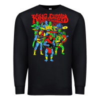 Black king gizzard and the lizard wizard Premium Sweatshirt - linhVisuals