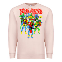 Pale Pink king gizzard and the lizard wizard Premium Sweatshirt - linhVisuals