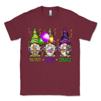 Burgundy Mardi Gras squad with gnomies Classic Tee - HowdyJamesFarm