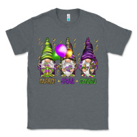 Charcoal Heather Mardi Gras squad with gnomies Classic Tee - HowdyJamesFarm