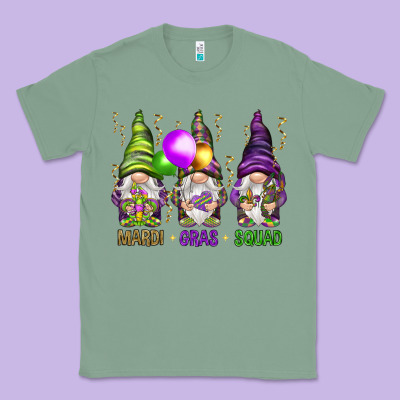Mardi Gras Squad With Gnomies Classic Tee Designed By Howdyjamesfarm
