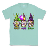 Seafoam Mardi Gras squad with gnomies Classic Tee - HowdyJamesFarm