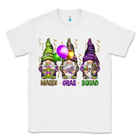 White Mardi Gras squad with gnomies Classic Tee - HowdyJamesFarm