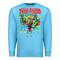 Ocean Blue king gizzard and the lizard wizard Premium Sweatshirt - linhVisuals
