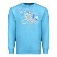 Ocean Blue octopus t  shirtoctopus t  shirt Premium Sweatshirt - linhVisuals